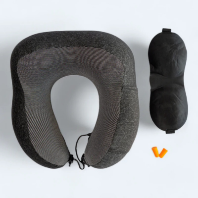 JourneyLife Memory Foam Nackkudde svart